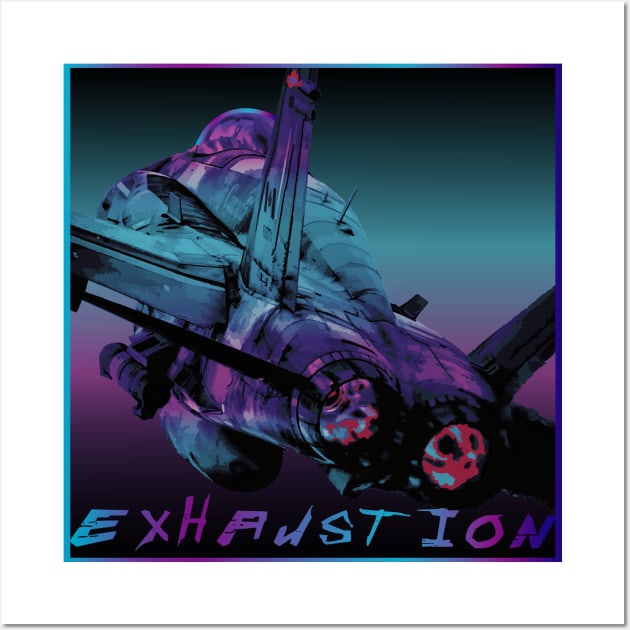 Cyberpunk Fighter jet Wall Art by IamValkyrie